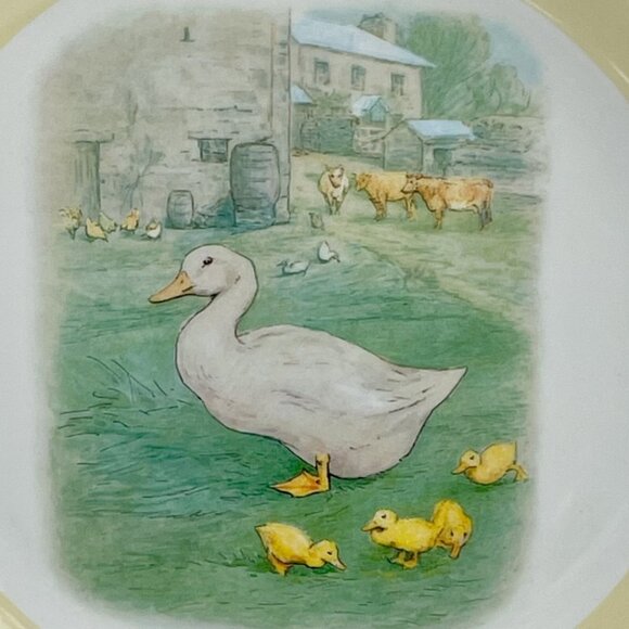 Pottery Barn Kids Peter Rabbit Beatrix Potter Melamine Dinner Plates SET of 3 - Picture 9 of 12